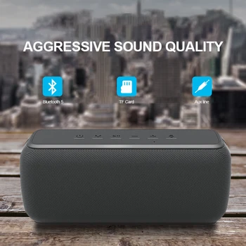60W XDOBO X8 High-Výkon Vodotesný Bluetooth Reproduktor Stereo Bass Stĺpec Prenosný Reproduktor TWS Subwoofer, Soundbar Podpora TF AUX