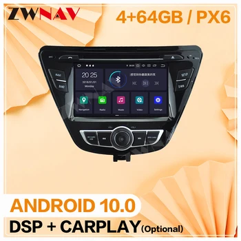 64GB DSP Carplay Android 10 Na Hyundai Elantra Avante GPS Navigácie Auto Multimediálne Stereo Audio Rádio Rekordér Vedúci Jednotky