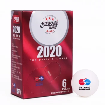 6balls Dhs D40+ Stolný Tenis Plastová Guľa 3-Hviezdičkový Ping Pong Lopty Schválené Ittf do roku 2020 BUSAN Sveta, Stolný Tenis Majstrovstvá