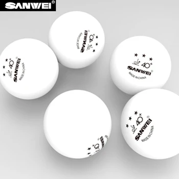 6balls predaj ITTF Apprved SANWEI 3-Hviezdičkový 40+ Nový Materiál, Bezproblémové PP Loptu Stolný Tenis loptu / ping pong loptičku