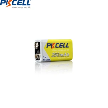 6PC/veľa PKCELL Ni-MH 9V 250mAh 6LR61 E22 MN1604 522 6f22 MN1604 Nabíjateľná Batéria pre elektronické teplomer