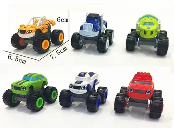 6pcs detské autíčka a Monsteren Stroje Super Kúsky Blaze Deti Truck Auto Z. z Darček Pre deti Na Narodeniny, Vianoce hot