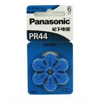 6PCS/PACK PR44 sluchadla batérií Panasonic 675 A675 Nepočujúcich-pomoc Audiphone Kochleárne Tlačidlo Bunky Batérie 11.6 mm* * * * 5.4 mm