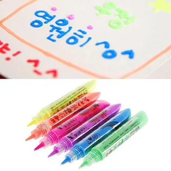 6pcs /set DIY Bublina Popcorn Pero na Kreslenie Multi Funkcia Farebné Umenie Marker Pero Vzdelávacie Maľovanie Hračky Pre Dary