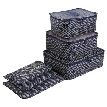 6pcs/set Leopard cestovné nepremokavé oblečenie skladovanie taška bielizeň podprsenka balenie prenosné make-up, kozmetické organizátor box HW128Z