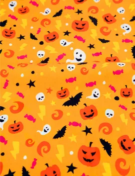 6pcs/Veľa,25x25cm Halloween Série Bavlnená Tkanina,Šitie, Prešívanie Tkaniny Zväzok,DIY Patchwork Ručné Handričkou