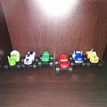6PCS/Veľa Monster Stroje Auto Hračky ruský Zázrak Drvič Nákladných Vozidiel Obrázok Plápolal, Hračky Pre Deti Narodeninám