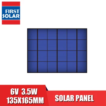 6VDC 583mA 3.5 Watt 3.5 W Solárny Panel Štandardné Epoxidové polykryštalických Kremíkových DIY Batérie Nabíjanie Modul Mini Solárne hračky
