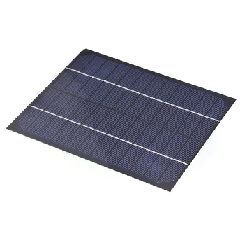6W 12V Solárny Panel Monokryštalické Silicon Solar Panel 200x170mm s 5521 DC Konektor Solárne Články pre Outdoorové potreby na Kempovanie Turistika