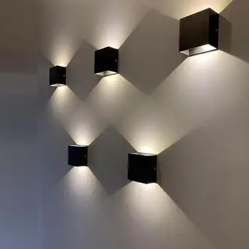 6W 12W LED Hliníkové wall light rail projektu Námestie LED nástenné svietidlo posteli izba stenu spálne dekor umenie