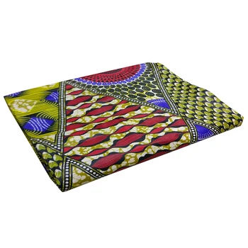 6Yards\Nastavenie Afriky Dashiki Had Váhy Kruhu Nepravidelná Tlač Vosk Textílie