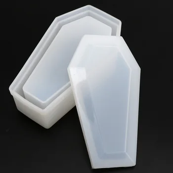 7.5X12.5CM Crystal Epoxidové Formy Rakva Úložný Box Silikónové Formy Dark Mirror Úložný Box Epoxidové Živice Foriem Remesiel