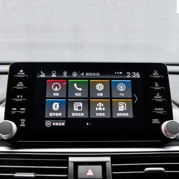 7/8 Palca Jasné, Tvrdené Sklo Film Auto Navigačný Systém Screen Protector Pre Honda Accord Sport EX EXL Turné EX-L Navi 2018