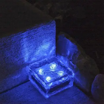 7 Farebné Solárne LED Pochovaný Cesta Svetla IP65 Zem Lampa Ice Cube Odolné Podzemné Pochovaný Tehla Svetla, Eco-Friendly Záhradné Lampy