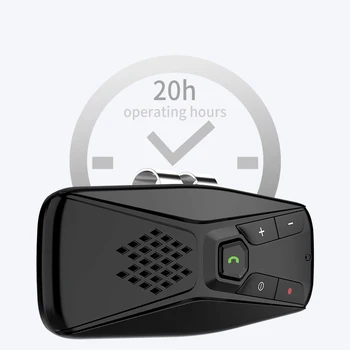 7 jazykoch auto slnečná clona Bluetooth 5.0 prijímač prehrávač hudby auto Bluetooth hands-free telefón Bluetooth audio zosilňovač, bez hluku
