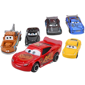 7 Ks/Set Disney Pixar Cars 3 Hračky Lightning McQueen Storm Truck Jackson Mater Kovové Diecast Auto, Hračky Pre Deti Darček