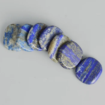 7 ks/Set S Puzdro Prírodné Lapis Lazuli SPA Masáž Drahokam Krištáľovo Liečenie Čakier Reiki Palm Kameň Krásy Zdravotnej Starostlivosti Nástroj
