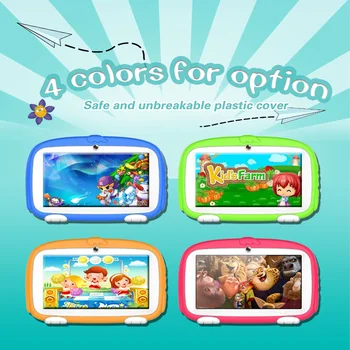 7 Palcový deti detský Tablet PC Android 9.0 Tablety Pc 16GB Pekný Dizajn Vzdelávanie zábava darček pre deti