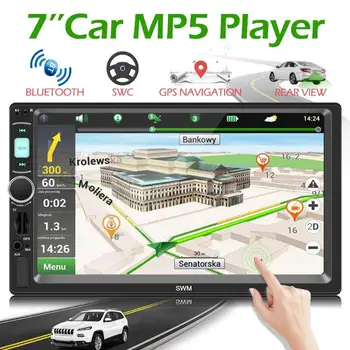7 palcový X4G Bluetooth Car Stereo GPS Navigácie Vedúci Jednotky Prijímača Multimediálny Prehrávač Zábava podpora (Android/iOS) MP5