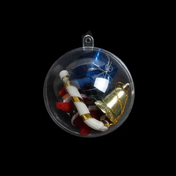 70pcs 7 cm Jasné, Plastová Vaňa Bomba Formy Tvorbe Plesní Fillable Loptu Ozdoby Vianočné Gule Kreatívne Produkty