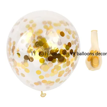 70pcs Balón Garland Arch Auta Biele Zlato Balóny, Konfety Balóny na spoločenské Baby Sprcha Svadobné Suppies.Krytý Vonkajší Dekor