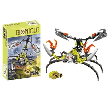 710-4 72pcs Bionicle Bojovník Bionicle Lebky Škorpión stavebným Model Hračky Kompatibilný s lepinnglys 70794 deti Najlepšie darčeky
