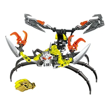 710-4 72pcs Bionicle Bojovník Bionicle Lebky Škorpión stavebným Model Hračky Kompatibilný s lepinnglys 70794 deti Najlepšie darčeky