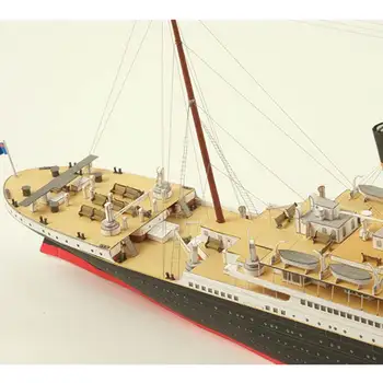 76 cm DIY Papier 1:400 Veľké 3D Papier Model Britskej Titanic Bojové Lode DIY Papier Plavidlá Hračka