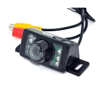 7LED NOC Auto CCD parkovacia Kamera S 4,3 palcová Farebná LCD Auto Video Skladacia Monitor Fotoaparátu Auto Parkovisko Pomoc