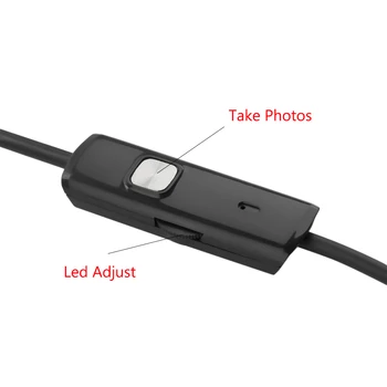7mm 1 M/2 M/3,5 M/5M Android USB Endoskop Fotoaparát Had USB Potrubia Kontrola Andorid Mobile OTG USB Borescope Fotoaparát