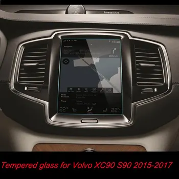 8.7 Palec 180*135 mm Pre Volvo V90 XC90 S90 XC60 Auta GPS Navigácie Screen Protector Centrum Dotyk Tvrdeného Skla Film Proti Poškriabaniu