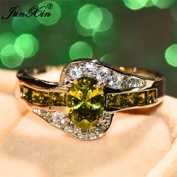 8 Farby Crystal Žena Peridot Kamenný Kruh, Módne Strieborná Farba Snubné Prstene Vintage Modrá Zelená Červená Fialová Prstene Pre Ženy