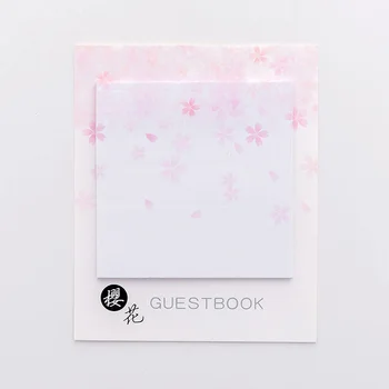 8 ks Sakura sticky note Čerešňový kvet kvet memo pad Post denník plánovač marker to kniha návštev Kancelárske Školské potreby F024