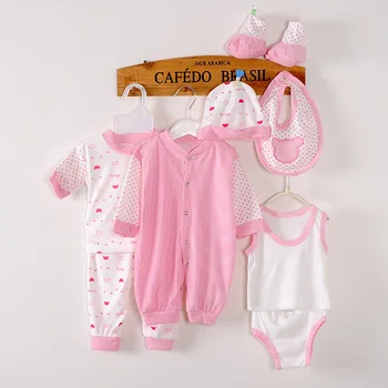 8 Ks/set novorodenca dievča, chlapec oblečenie na Jeseň/Jar cartoon bavlna deti oblečenie set pohodlné dojčenské oblečenie oblečenie