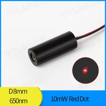 8 mm 650nm 10mW Red Dot Laser Modul pre Priemyselné použitie APC Ovládač