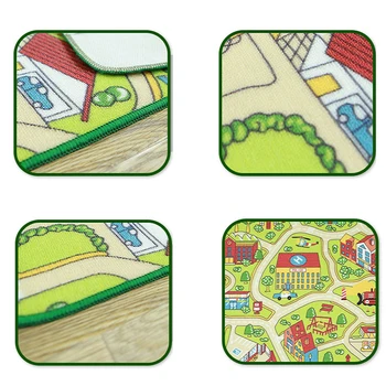 80x120cm Dieťa Hrať Rohože Green Car Cestnej Rozvojových Mat Plaziť Koberec detský Koberec Vzdelávacie Hračky Pre Deti Telocvični Hra Mäkké Podlahy