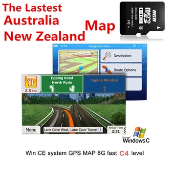 8GB Micro SD Mapu Karty 2019 Austrália Nový Zéland Mapa pre WCE Systém Auto, Auto GPS Navigácie