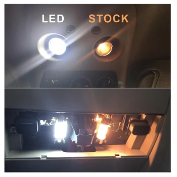 8pcs Biele Auto LED Žiarovky Interiéru Mapu Dome Light Kit vhodný Pre 2016 2017 2018 2019 Subaru Crosstrek batožinového priestoru Cargo špz Lampa