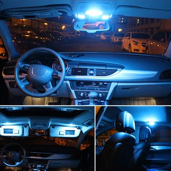 8pcs T10 W5W Canbus White Ice Blue 194 168 LED Žiarovky Interiéru Mapu Dome Kufra, Platňa Svetlo na Honda CR-V CRV roky 2007-2012