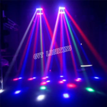 8x10W RGBW Mini Led Pavúk Svetlo Pohyblivé Hlavy DMX Lúč Pohyblivé Hlavy Svetla Led Strany Udalosť Zobraziť Svetlo DJ Osvetlenie