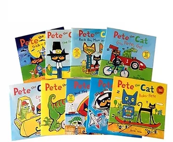 9 Knihy/set som Si Čítať Pete Mačka Obrázkové Knižky, Deti, Dieťa Slávnej anglickej Rozprávky Dieťa Manga Book hospodársky Dvor Knihy Nastaviť