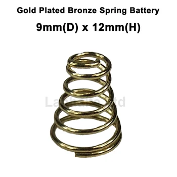 9 mm(D) x 12 mm(H) Pozlátené Bronzové Jar Batérie / Vodiča, Obráťte sa na Podporu Springs - 10 ks