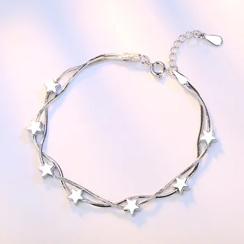 925 sterling silver módne geometrický dizajn náramkov pre ženy šperky darček k narodeninám wholeslae drop shipping Anti alergie