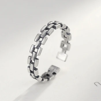 925 Sterling Silver Ring Jedinečná Pneumatika-tvarované Módne Krúžok Pre Ženy Strany Príslušenstvo