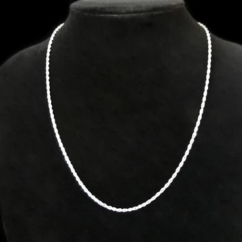 999 Sterling Silver Chain Náhrdelník Ženy Reťaze Módne Náhrdelníky 2020 Ručné Luxusné Šperky Na Krku Vintage Šperky