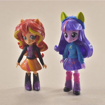 9pcs Môj Malý Pony Equestria Dievčatá Módne Komando 12 cm Lektvar Mini Bábiky Hračky Roztomilé Akčné Figúrky Anime Model pre Deti Darček