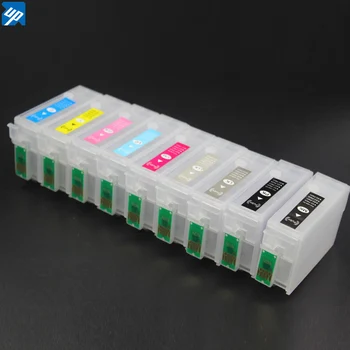 9pcs pre Epson P600 surecolor P600 naplniteľné kazety s auto reset čipy T7601