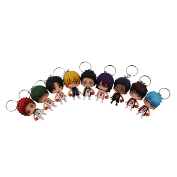 9pcs/veľa Kuroko Basketbal Kuroko no Basuke pvc obrázok keychain prívesky, hračky, bábiky pre deti doprava zadarmo
