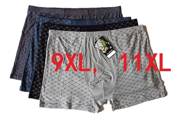 9XL&11XL 4Pcs\veľa Bielizeň Mäkká Boxerky Bambusové Vlákno Boxer Mužov Tlač Boxerky Šortky Plus Veľkosť Boxerky Pánske HOT Underwears