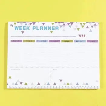 A4 Týždenný Plánovač Tvorivé Plán NoteBook 54 Listov Plán Organizátor Poznámkový Blok Školy Kancelárske Potreby Vestník Kancelárske Potreby